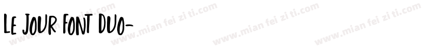 Le Jour Font Duo字体转换